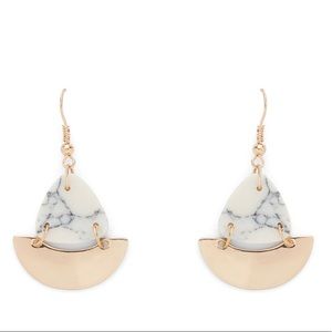 Slate Howlite Drop Earrings